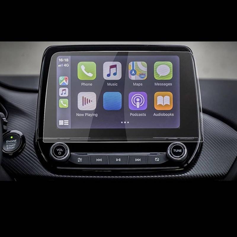 FVGOKMNA 8 Zoll Kompatibel Mit Puma Für MK2 2020 Auto GPS Navigation Center Displayschutzfolie Auto Innenraum Gehärtetes Glas Film Innenraum Autoteile GPS Transparent Schutzfolie von FVGOKMNA
