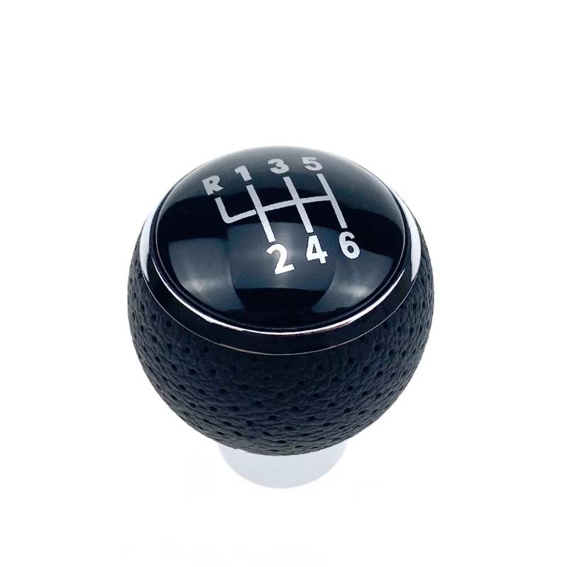 FVGOKMNA AUT Schalthebel Auto Kompatibel Mit Mitsubishi Für Lancer V3 V5 Auto 5 6 Gang Schaltknauf Kopf Stick Griff Schaltkopf Handball Autoteile Zubehör(6 Speed with Hole) von FVGOKMNA
