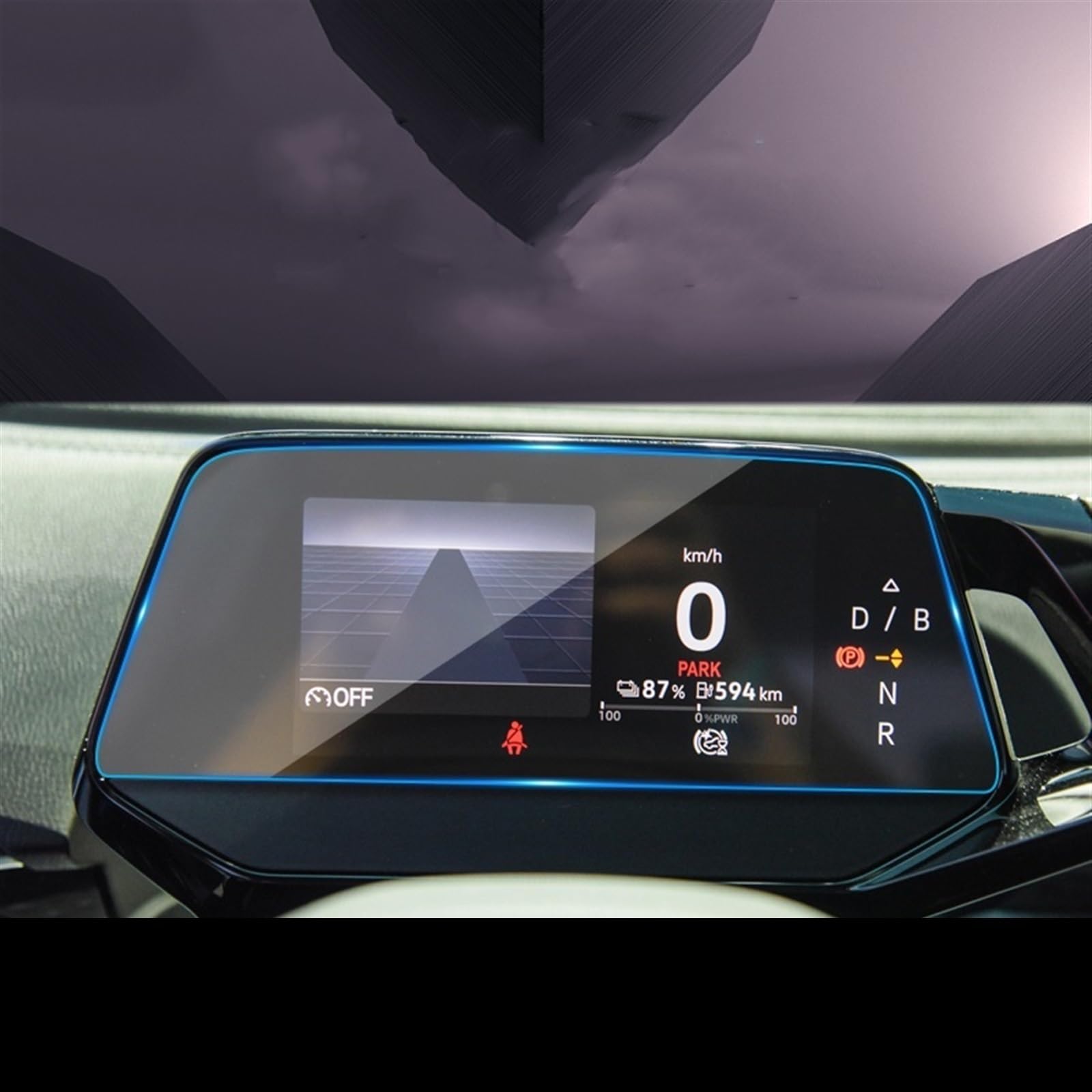 FVGOKMNA Armaturenbrett GPS-Navigationsbildschirm Gehärtetes Glas Schutzfolie Auto-Innenaufkleber Scrren-Abdeckung Kompatibel Mit ID.6 ID.6X 2020 2021 GPS Transparent Schutzfolie(3) von FVGOKMNA