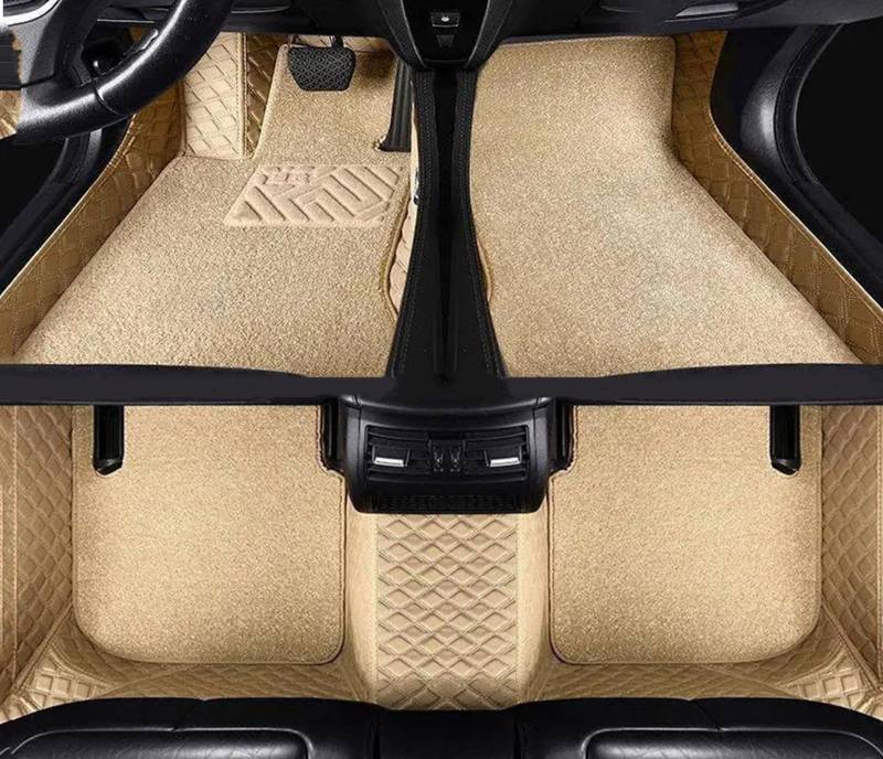 FVGOKMNA Auto Fußmatten Teppich Kompatibel Mit 5er F10 2016 2015 2014 2013 2012 2011 2010 Auto-Fußmatten, Auto-Innenzubehör, Armaturenbrett-Teppich, Rutschfestes Fußpolster(2) von FVGOKMNA