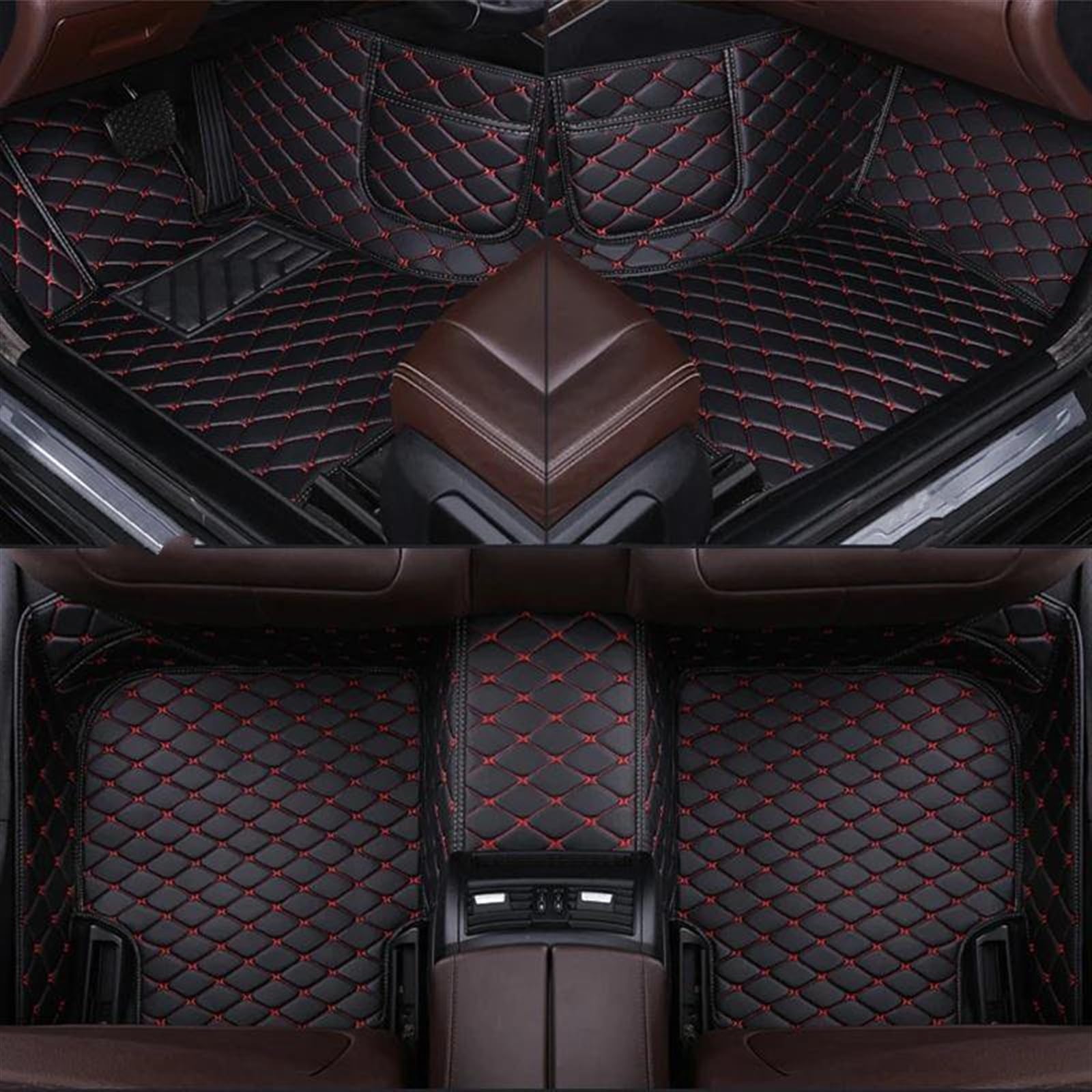 FVGOKMNA Auto Fußmatten Teppich Kompatibel Mit A3 2020 2021 2022 2023 Schrägheck, Individuell Gestaltete Auto-Fußmatten, Autozubehör, Innendetails, Teppich, Anti-Rutsch-Matte(5) von FVGOKMNA