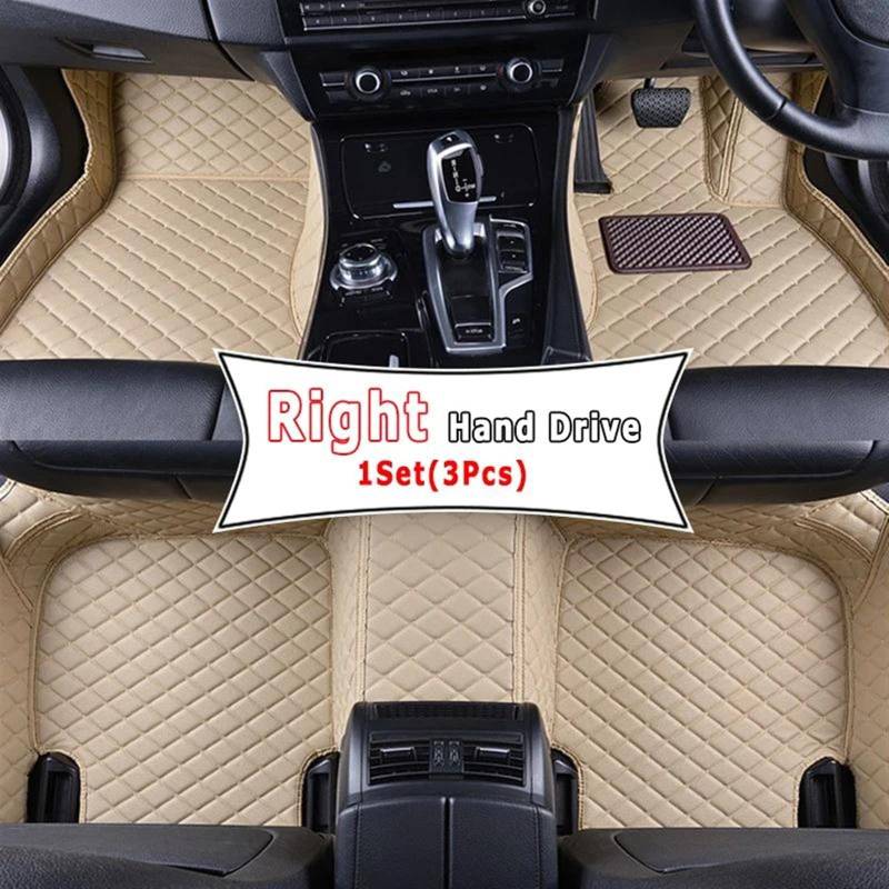 FVGOKMNA Auto Fußmatten Teppich Kompatibel Mit Fit Für Jazz 2007 2006 2005 2004 RHD Teppiche Auto-Fußmatten Ersatzteile Fußabdeckungen Teppiche Innenausstattung Autos Pads(2) von FVGOKMNA