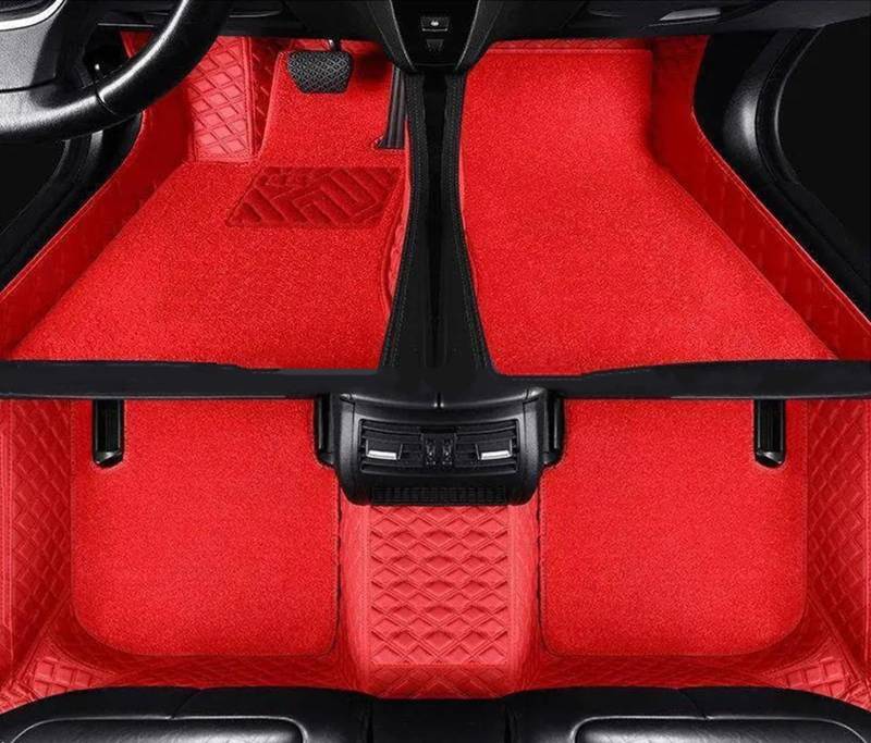 FVGOKMNA Auto Fußmatten Teppich Kompatibel Mit Fit Für Jazz 2014 2015 2016 2017 2018 5 Sitze, Auto-Teppich, Auto-Styling-Teppich, Armaturenbrett-Auto-Fußmatten, Innen-Anti-Rutsch-Matte(4) von FVGOKMNA