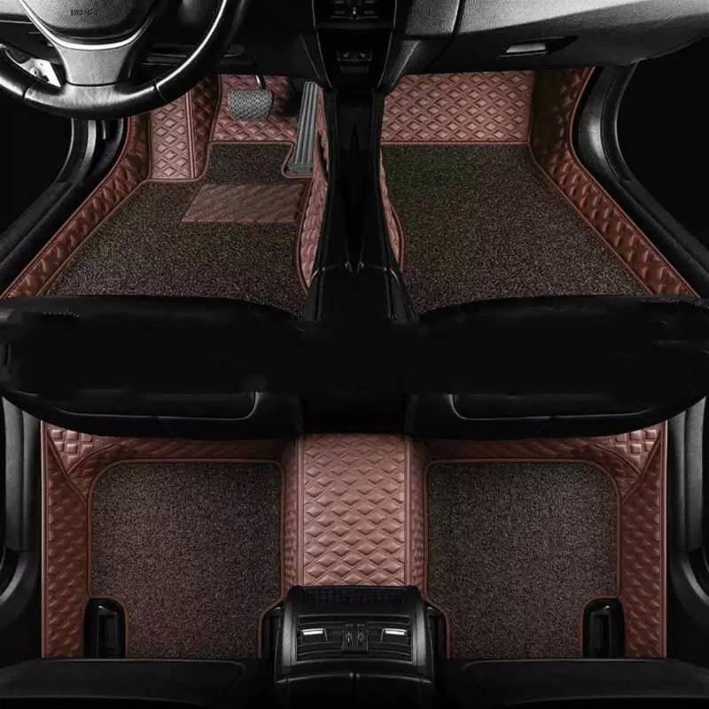 FVGOKMNA Auto Fußmatten Teppich Kompatibel Mit Fit Für Jazz 2014 2015 2016 2017 2018 5 Sitze, Auto-Teppich, Auto-Styling-Teppich, Armaturenbrett-Auto-Fußmatten, Innen-Anti-Rutsch-Matte(5) von FVGOKMNA