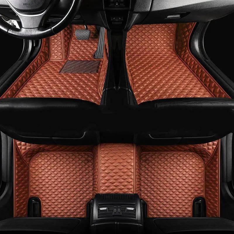 FVGOKMNA Auto Fußmatten Teppich Kompatibel Mit Fit Für Jazz 2014 2015 2016 2017 2018 5 Sitze, Auto-Teppich, Auto-Styling-Teppich, Armaturenbrett-Auto-Fußmatten, Innen-Anti-Rutsch-Matte(8) von FVGOKMNA