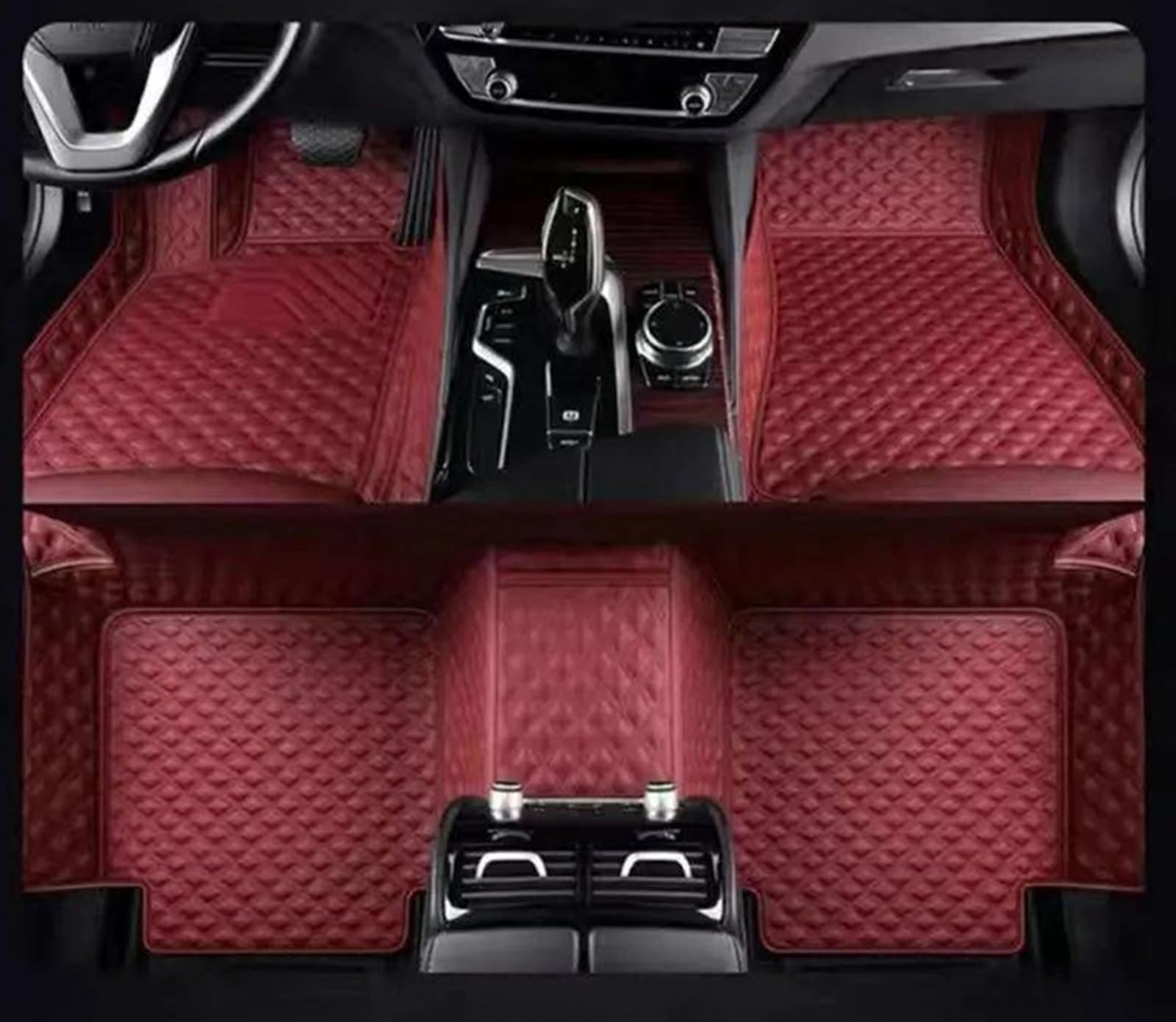 FVGOKMNA Auto Fußmatten Teppich Kompatibel Mit Ford Für Kuga Für Escape Facelift 2019 2018 2017 2016 2015 2014 2013 Auto-Fußmatten Teppiche Armaturenbrettmatten Auto-Innenausstattung(11) von FVGOKMNA