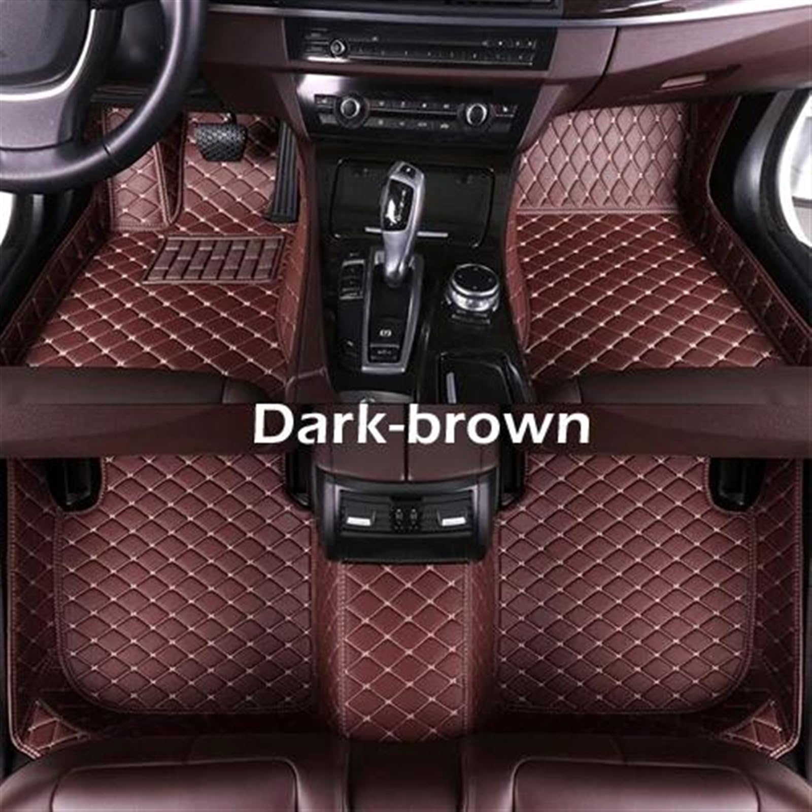 FVGOKMNA Auto Fußmatten Teppich Kompatibel Mit Jaguar Für XF Sedan 2016 2017 2018, Anti-Rutsch-Matte, Auto-Fußmatten, Individuelle Auto-Fußpolster, Teppichbezug, Innenzubehör(8) von FVGOKMNA