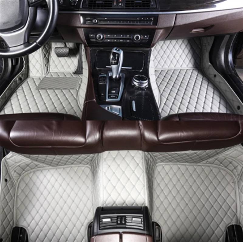 FVGOKMNA Auto Fußmatten Teppich Kompatibel Mit Lexus LS430 2001 2002 2003 2004 2005 2006 Auto-Fußmatten Innenzubehör Teppiche Teppiche Fußpolster Anti-Rutsch-Matte(White) von FVGOKMNA
