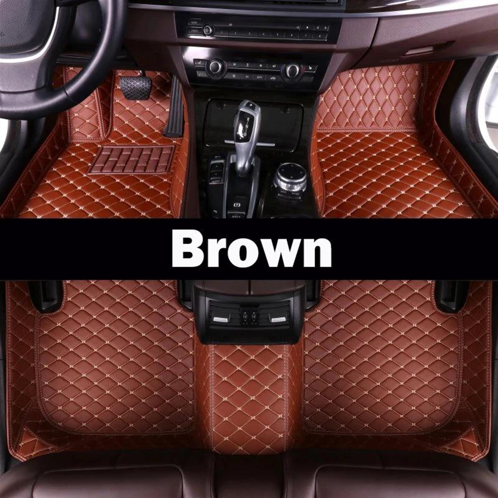 FVGOKMNA Auto Fußmatten Teppich Kompatibel Mit Mercedes Für Benz GLE Für AMG W166 53 63 63S 2015 2016 2017 2018 Auto-Fußmatten, Individuelle Fußpolster, Teppichbezug, Innenzubehör(9) von FVGOKMNA