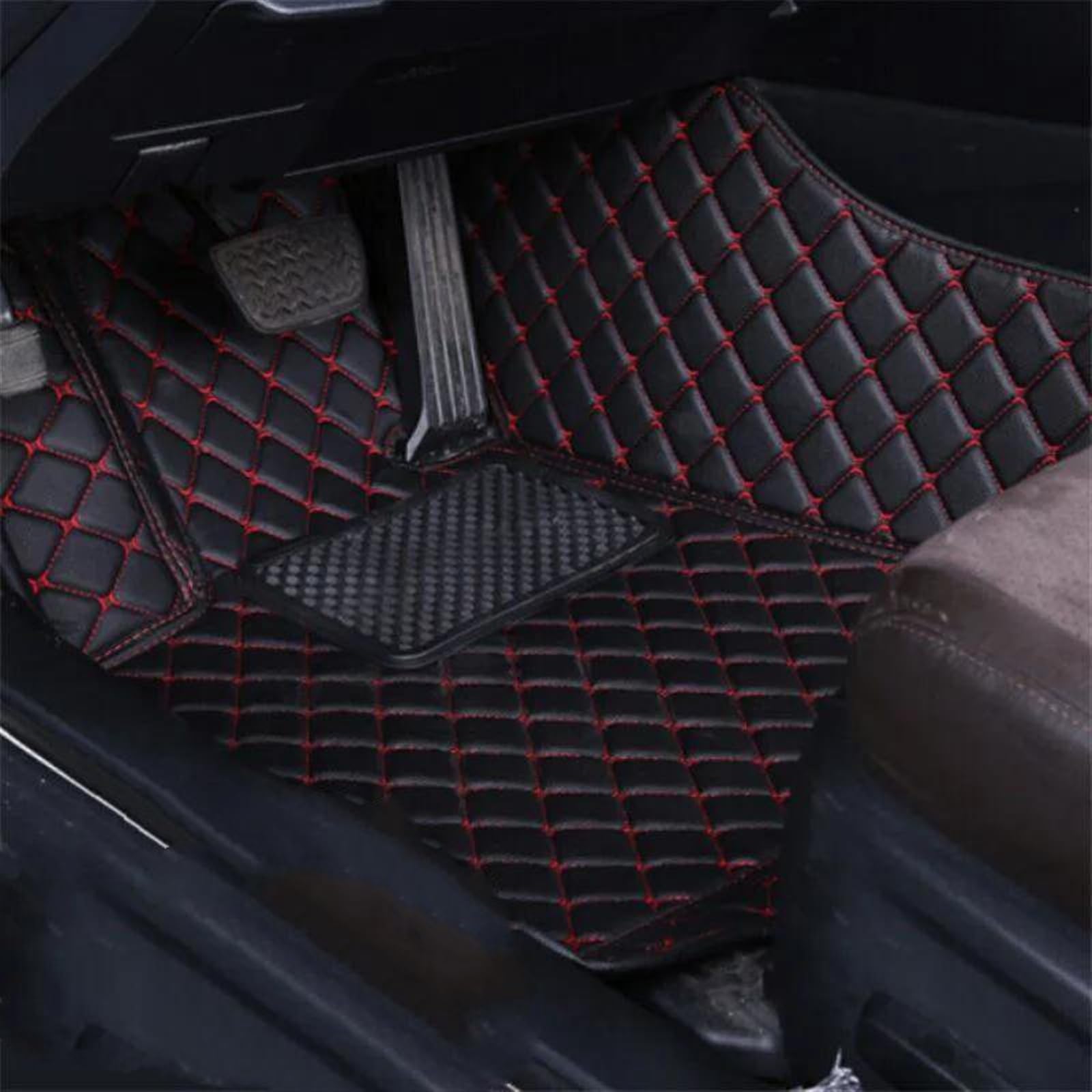 FVGOKMNA Auto Fußmatten Teppich Kompatibel Mit Touran 2015 2014 2013 2012 2011 2010 2009 2008 2007 2006 Auto-Fußmatten Auto-Innenraum-Schlagteppiche Fußraummatten(9) von FVGOKMNA