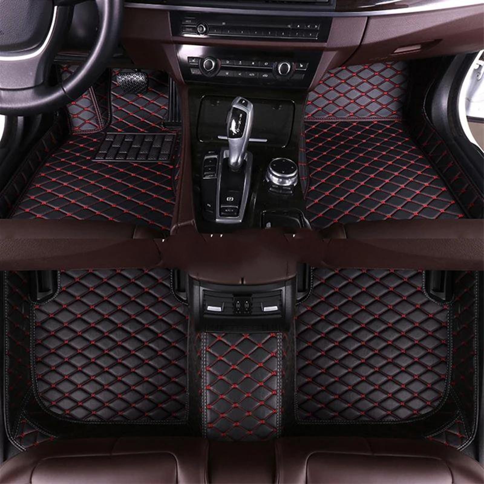 FVGOKMNA Auto Fußmatten Teppich Kompatibel Mit X5 F15 2014 2015 2016 2017 2018. Auto-Fußmatten, Individuelle Auto-Fußpolster, Auto-Teppichbezug, Innenzubehör(6) von FVGOKMNA