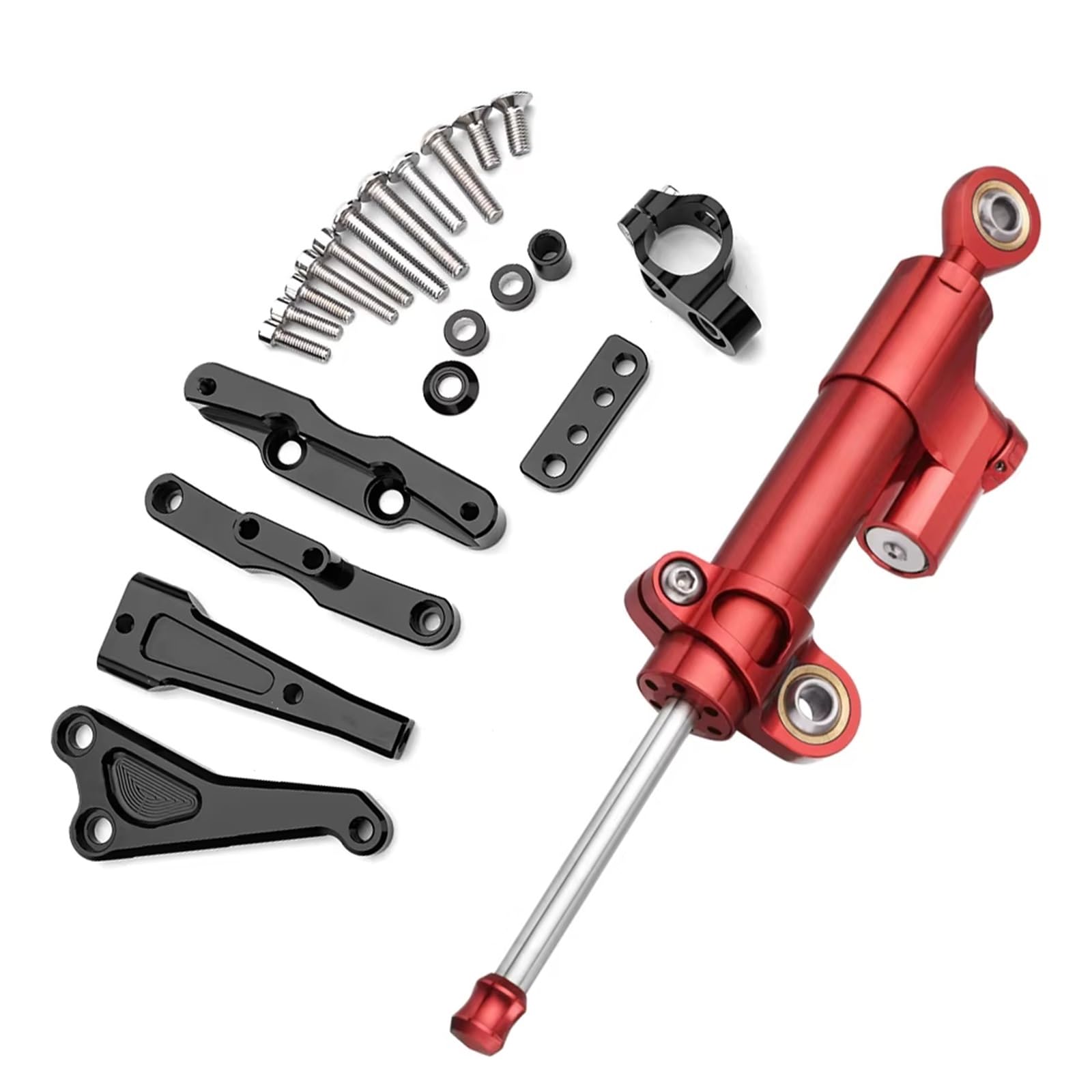 FVGOKMNA Kompatibel Mit CB650F Stabilize Control Mit Montagehalterung Motorrad-Dämpfer-Lenkung Lenkungsdämpfer-Halterungssatz Lenkungsdämpfer Stabilisator(6) von FVGOKMNA