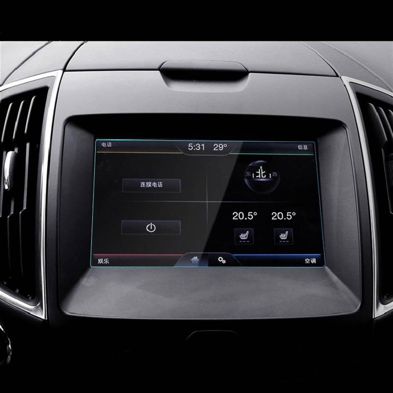 FVGOKMNA Kompatibel Mit Ford Für Edge 2015 2016 2017 2018 Auto-GPS-Navigationsfolie LCD-Bildschirm Gehärtetes Glas Schutzfolie Innenraum Autoteile 8 Zoll GPS Transparent Schutzfolie von FVGOKMNA