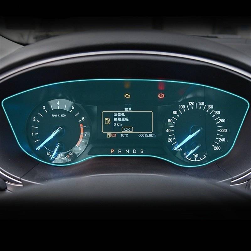FVGOKMNA Kompatibel Mit Ford Für Fusion Für Mondeo 2019 2020 2021 2022 2023 Auto-Innenraum-Instrumententafel-Membran LCD-Bildschirm-Schutzfolie Refit GPS Transparent Schutzfolie von FVGOKMNA