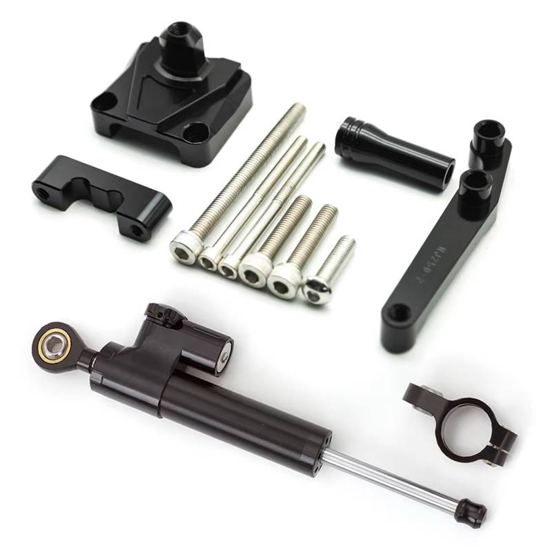 FVGOKMNA Kompatibel Mit Für NINJA250R Für EX250 Für ZX250R 2008 2009–2012 Motorräder CNC-Aluminium-Lenkungsdämpfer-Stabilisierungshalterungssatz Lenkungsdämpfer Stabilisator(Ab2) von FVGOKMNA