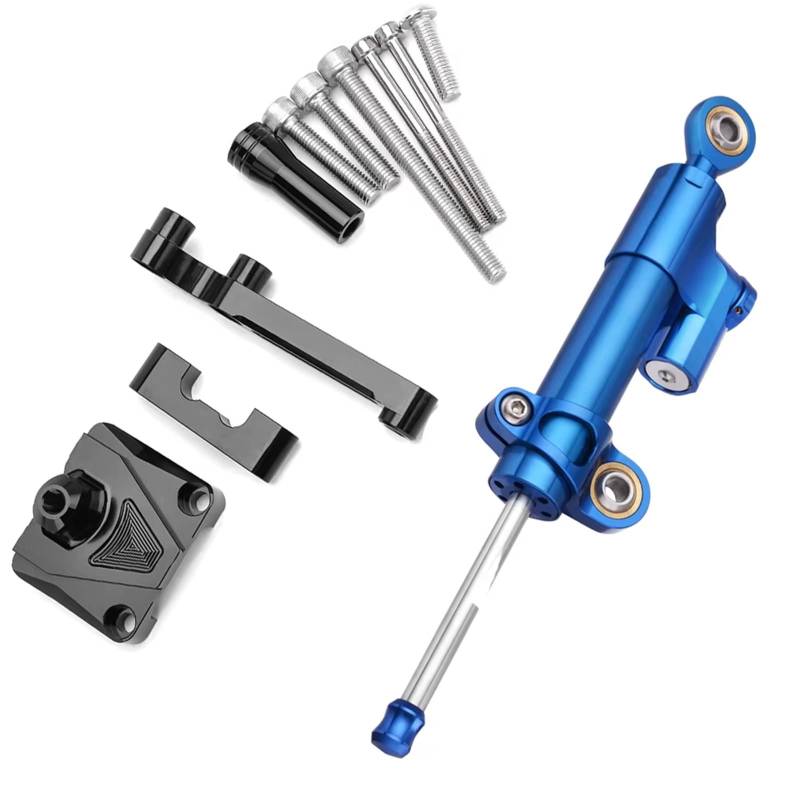 FVGOKMNA Kompatibel Mit Für Ninja 250R Für EX250 2008 2009 2010 2011–2012 Stabilisieren Sie Die Steuerung Mit Der Montagehalterung Für Motorraddämpfer Lenkungsdämpfer Stabilisator(7) von FVGOKMNA