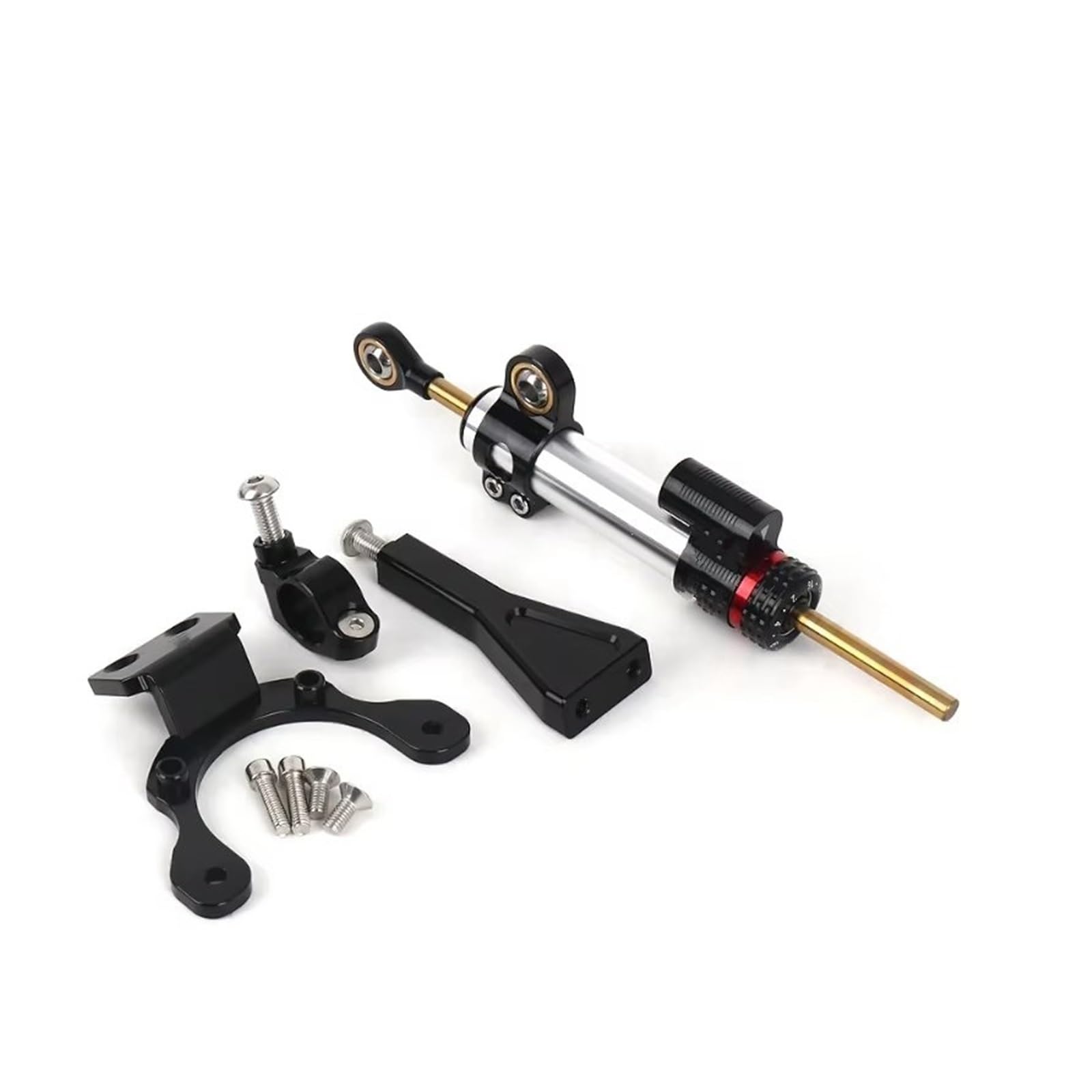 FVGOKMNA Kompatibel Mit Für Z900 2020 2021 2022 2023–2024 Halterung Für Halterungsunterstützungssatz Fiber Carbon Lenkungsdämpfer Stabilisator Motorrad Lenkungsdämpfer Stabilisator(Set 1) von FVGOKMNA