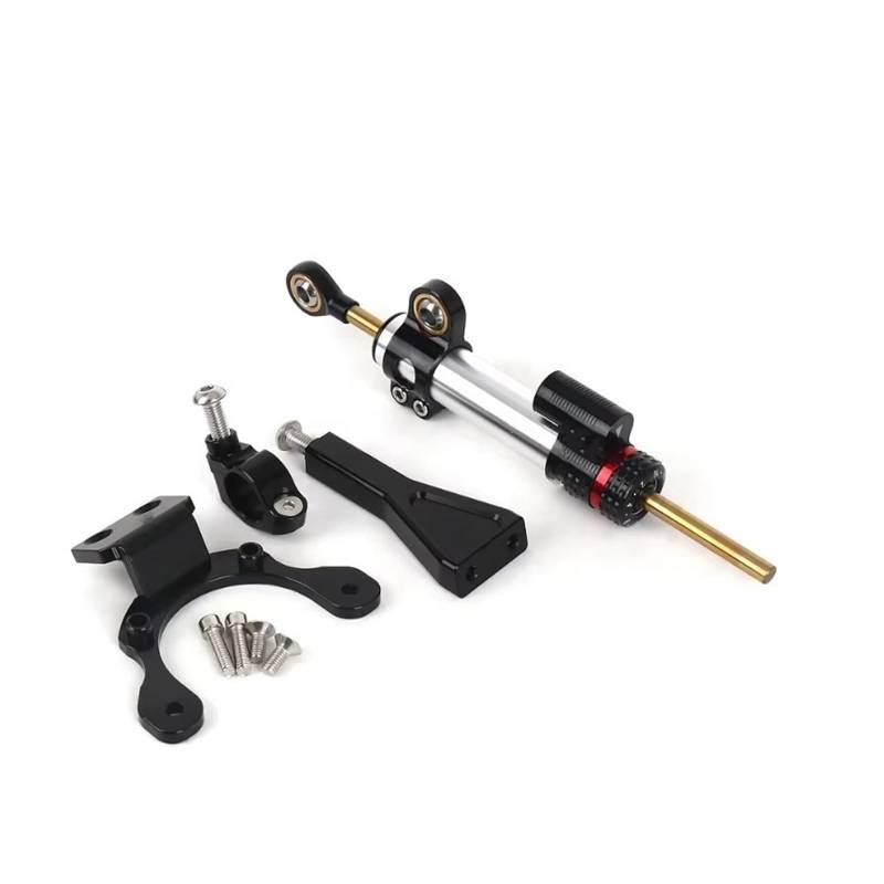 FVGOKMNA Kompatibel Mit Für Z900 2020 2021 2022 2023–2024 Halterung Für Halterungsunterstützungssatz Fiber Carbon Lenkungsdämpfer Stabilisator Motorrad Lenkungsdämpfer Stabilisator(Set 1) von FVGOKMNA