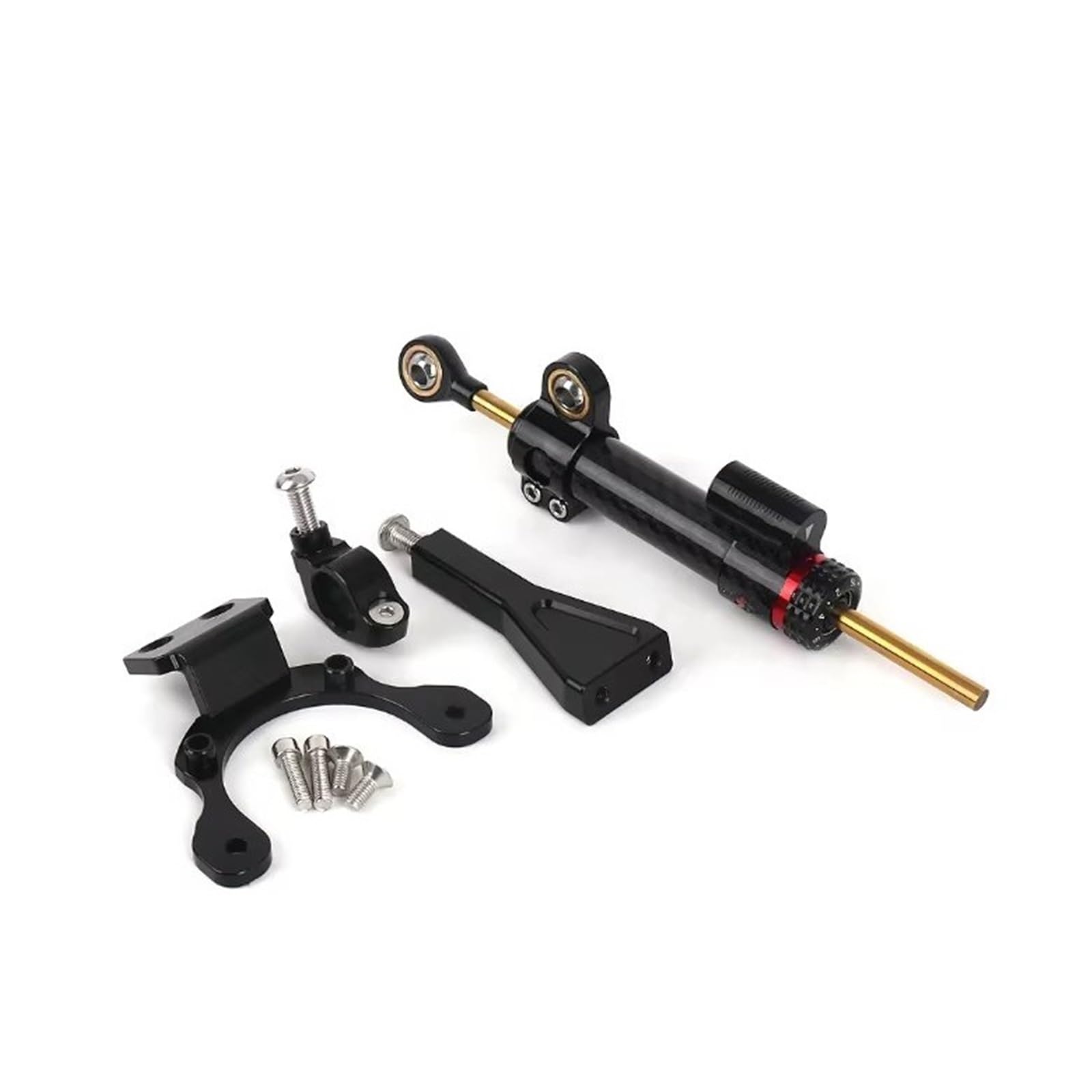 FVGOKMNA Kompatibel Mit Für Z900 2020 2021 2022 2023–2024 Halterung Für Halterungsunterstützungssatz Fiber Carbon Lenkungsdämpfer Stabilisator Motorrad Lenkungsdämpfer Stabilisator(Set 2) von FVGOKMNA