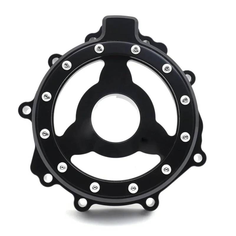 FVGOKMNA Kompatibel Mit Für Zx-6r Für Ninja 2007-2022 Motorradteile Kurbelgehäuse Transparente Motorstatorabdeckung Motorkurbelgehäuse-Schutz(MT313-033A-BK) von FVGOKMNA