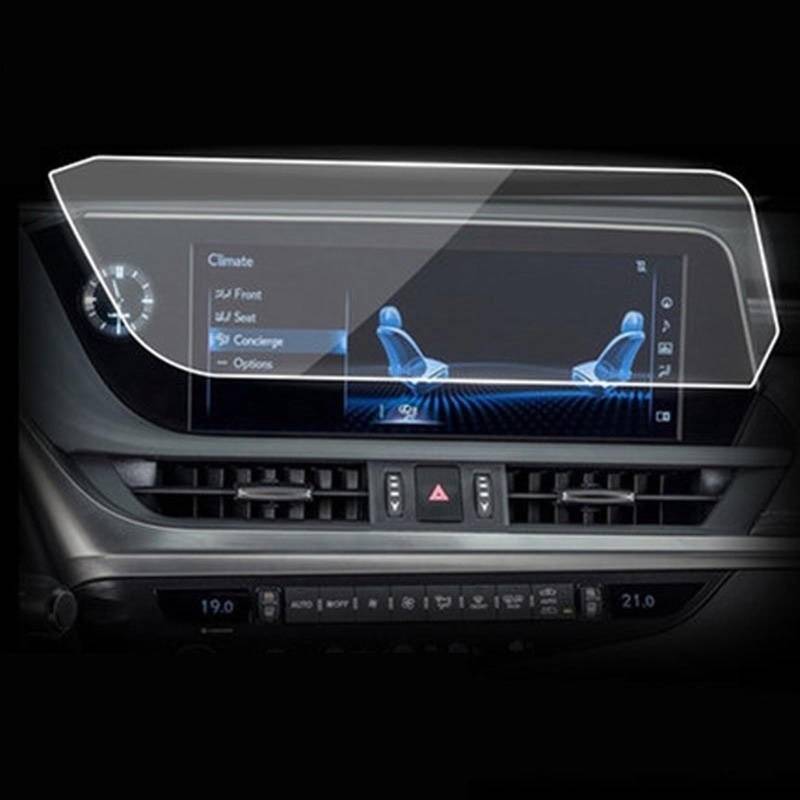 FVGOKMNA Kompatibel Mit Lexus Für ES200 ES260 ES30h ES 2017 2018 2019 2020 Display-Schutzfolie, Auto-GPS-Navigation, Gehärtetes Glas GPS Transparent Schutzfolie(12.3 Inch) von FVGOKMNA