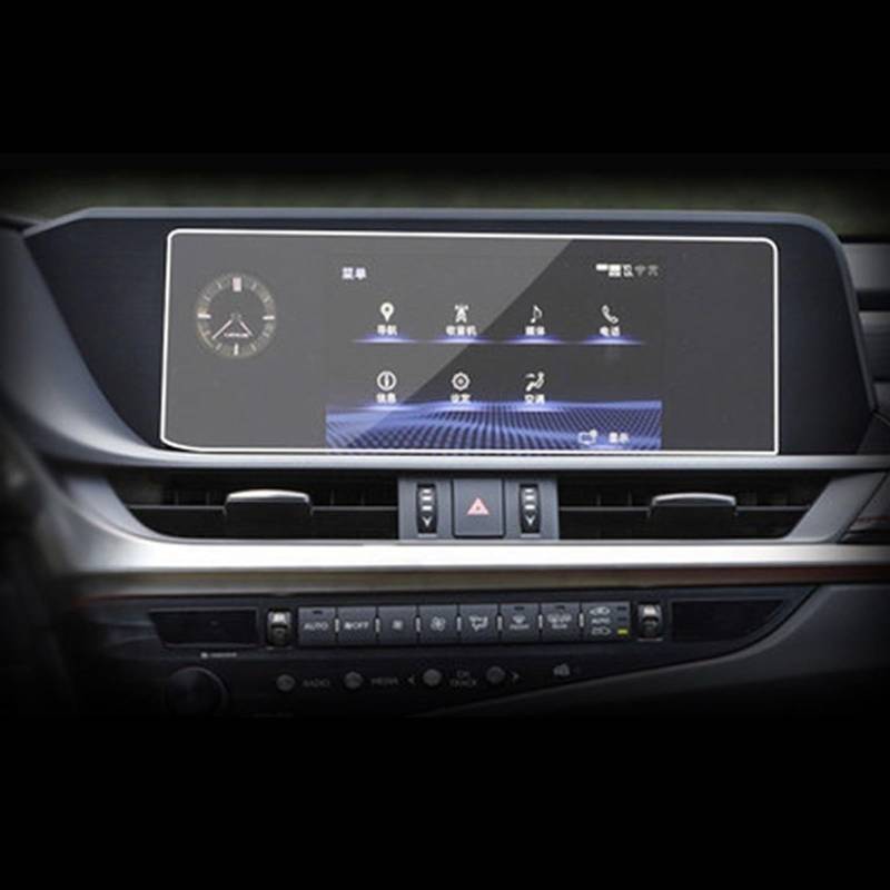 FVGOKMNA Kompatibel Mit Lexus Für ES200 ES260 ES30h ES 2018 2019 2020 Display-Schutzfolie, Auto-GPS-Navigation, Gehärtetes Glas GPS Transparent Schutzfolie(for 8 inch) von FVGOKMNA
