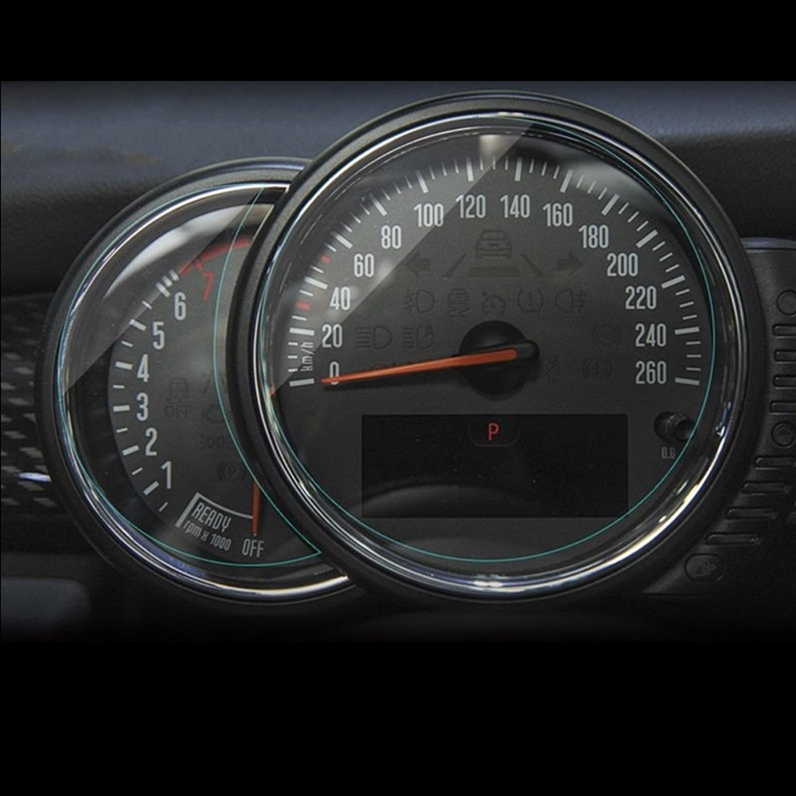 FVGOKMNA Kompatibel Mit MINI Für Cooper F54 F55 F56 F57 F60 2016 2017 2018 2019 2020 Auto GPS Navigation Film LCD Bildschirm Gehärtetes Glas Schutz Refit GPS Transparent Schutzfolie(Instrument) von FVGOKMNA