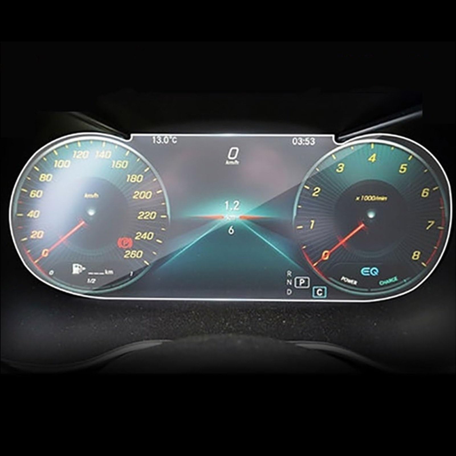 FVGOKMNA Kompatibel Mit Mercedes Für Benz Für A-Serie E-Serie C-Serie S-Serie GPS-Navigation Gehärtetes Glas Schutzfolie Auto-Innenaufkleber GPS Transparent Schutzfolie(5) von FVGOKMNA