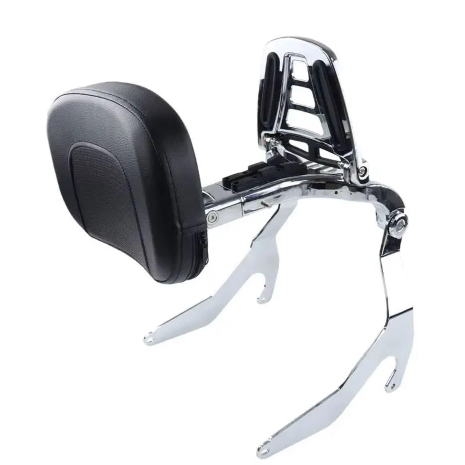 FVGOKMNA Kompatibel Mit R18 2020 2021 2022 2023 2024 Motorradzubehör Rückenlehne Klappbar Verstellbares Multi-Sitzkissen Motorrad-Gepäckträger(B Chrome) von FVGOKMNA