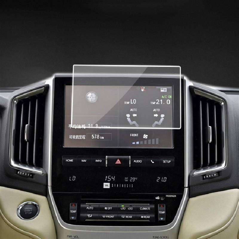 FVGOKMNA Kompatibel Mit Toyota Für Land Für Cruiser 2016 2017 2018 2019 2020 2021, Auto-GPS-Navigation, Schutzfolie, LCD-Bildschirm, Gehärtetes Glas, 217 X 135 Mm GPS Transparent Schutzfolie von FVGOKMNA