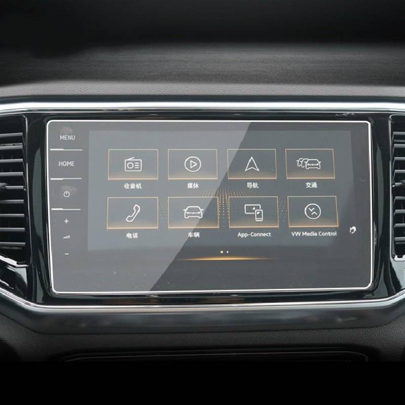 FVGOKMNA Kompatibel Mit Viloran 2020 2021 2022, Auto-GPS-Navigationsfolie, LCD-Bildschirm, Gehärtetes Glas, Schützende Anti-Fingerabdruck-Folie, Refit GPS Transparent Schutzfolie(9.2 Inch) von FVGOKMNA