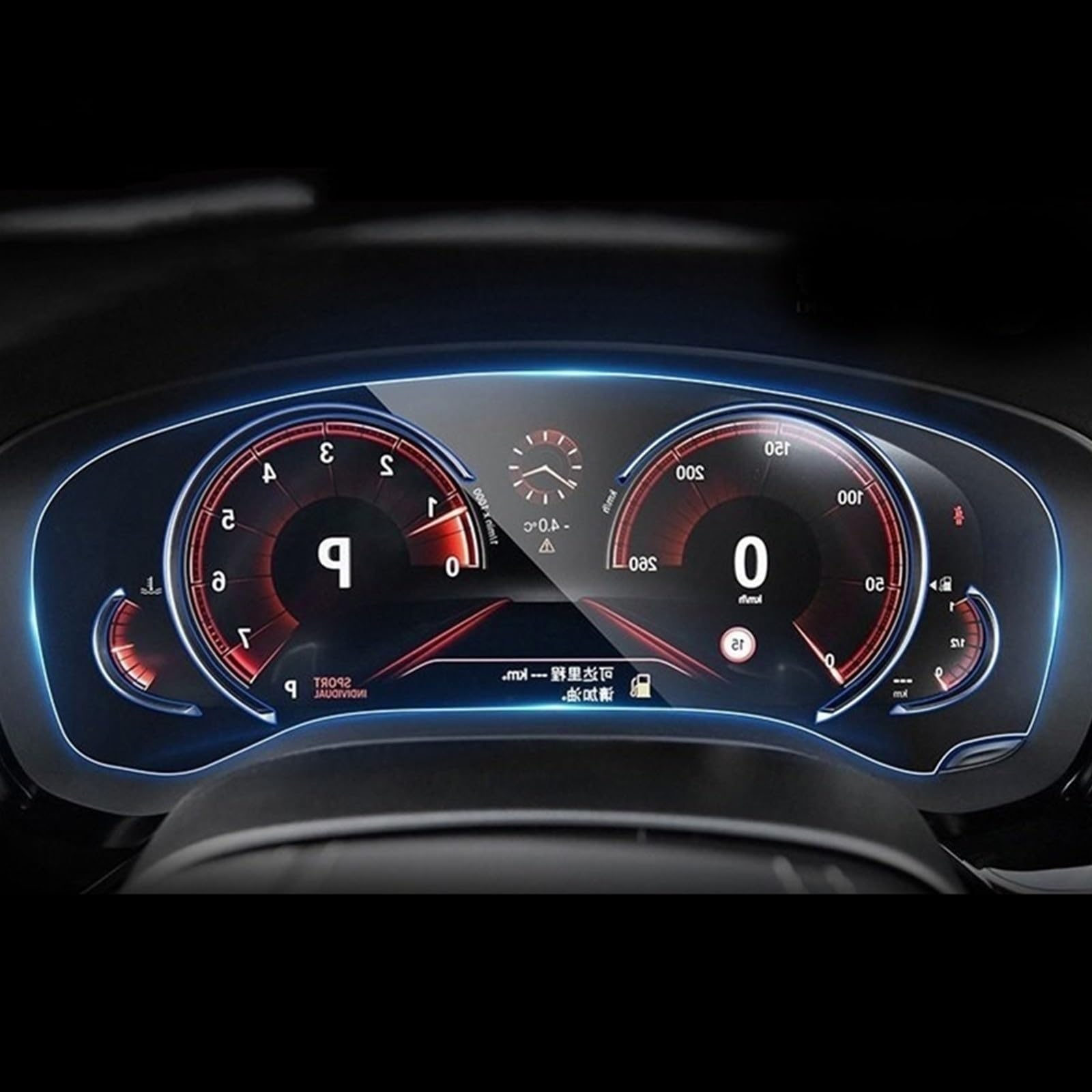 FVGOKMNA Kompatibel Mit X3 X4 G01 G02 2018 2019, Automobil-Innenraum, Instrumententafel-Membran, LCD-Bildschirm, TPU-Schutzfolie, Refit-Innenraum GPS Transparent Schutzfolie(Right-Hand Drive) von FVGOKMNA