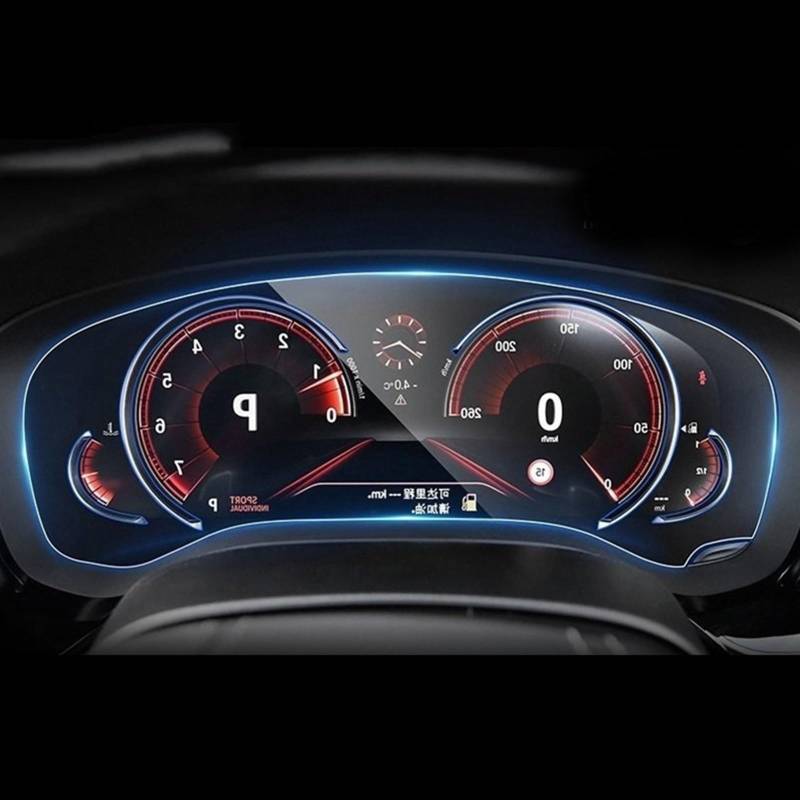 FVGOKMNA Kompatibel Mit X3 X4 G01 G02 2018 2019, Automobil-Innenraum, Instrumententafel-Membran, LCD-Bildschirm, TPU-Schutzfolie, Refit-Innenraum GPS Transparent Schutzfolie(Right-Hand Drive) von FVGOKMNA