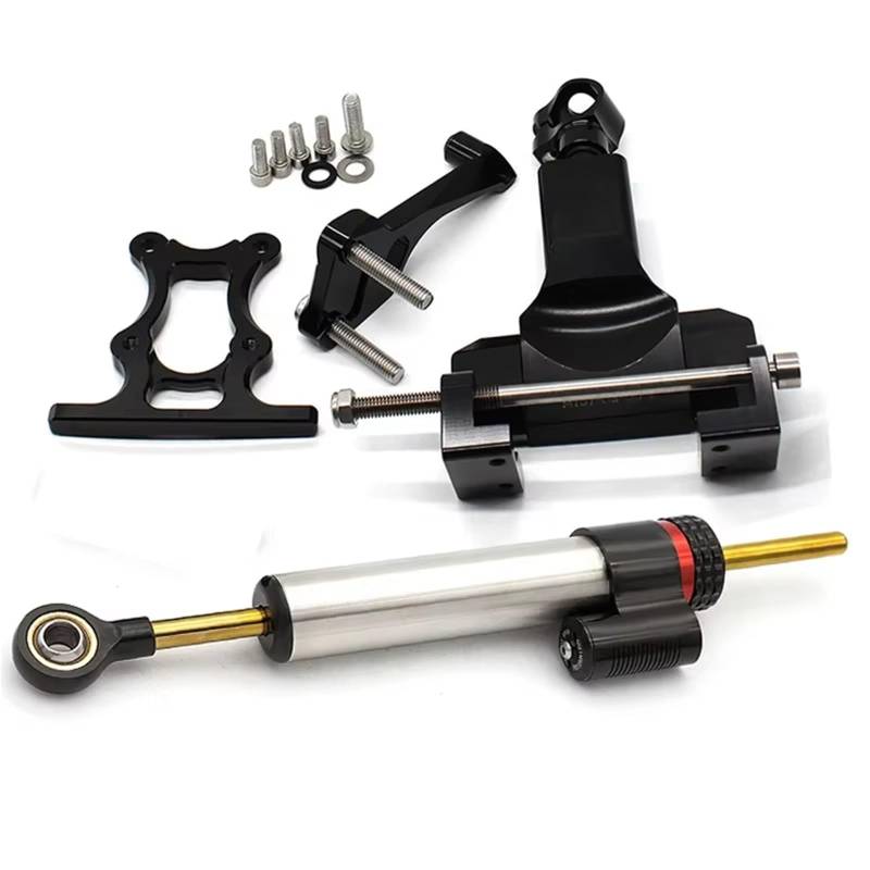 FVGOKMNA Kompatibel Mit Yamaha Für MT07 Für FZ07 2014 2015 2016 2017 2018 2019 Motorrad-Lenkungsdämpfer-Stabilisatorhalterungs-Montagesatz Lenkungsdämpfer Stabilisator(D) von FVGOKMNA