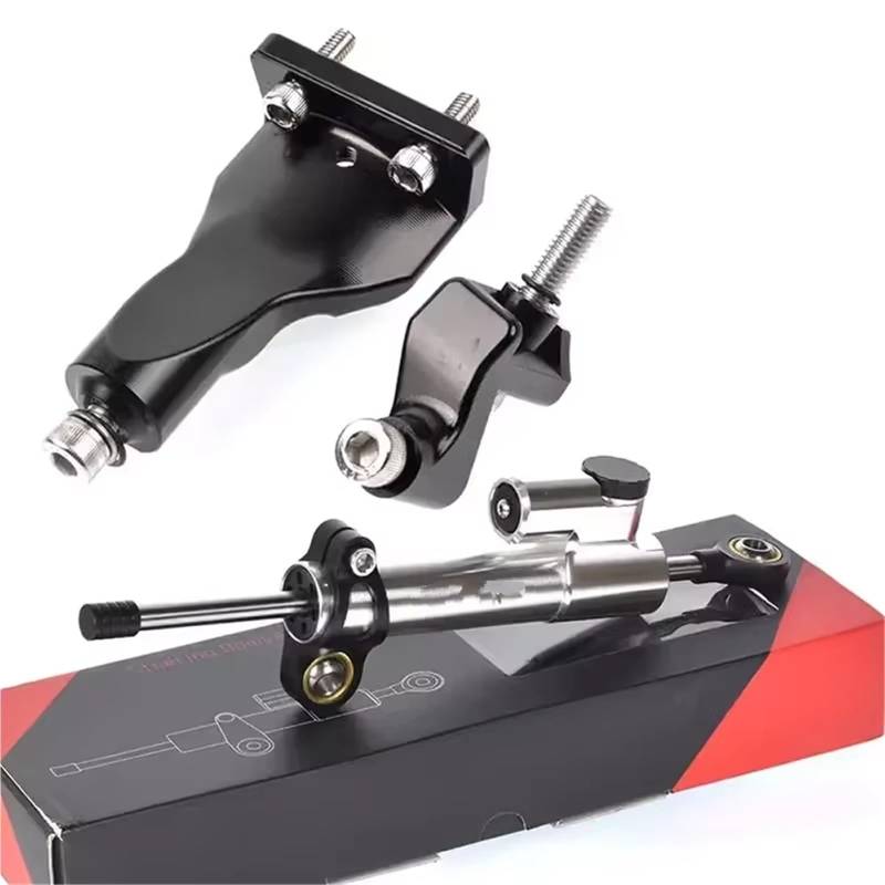 FVGOKMNA Kompatibel Mit Yamaha Für R25 Für R3 2021 2022–2024 Motorrad-Frontend-Lenkungsdämpfer-Basisstabilisator, Stoßdämpfer-Montagehalterungs-Unterstützungssatz Lenkungsdämpfer Stabilisator(11) von FVGOKMNA