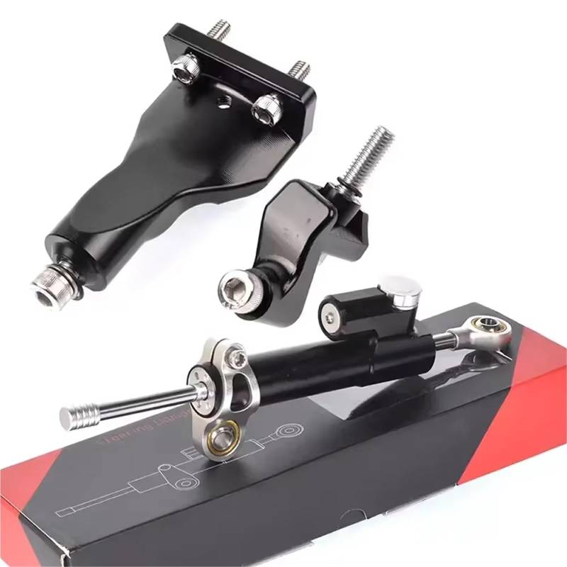 FVGOKMNA Kompatibel Mit Yamaha Für R25 Für R3 2021 2022–2024 Motorrad-Frontend-Lenkungsdämpfer-Basisstabilisator, Stoßdämpfer-Montagehalterungs-Unterstützungssatz Lenkungsdämpfer Stabilisator(13) von FVGOKMNA
