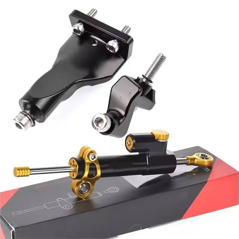 FVGOKMNA Kompatibel Mit Yamaha Für R25 Für R3 2021 2023 2022 2024 Motorrad-Frontend-Lenkungsdämpfer-Stabilisator-Stoßdämpfer-Montagehalterungs-Unterstützungssatz Lenkungsdämpfer Stabilisator(4) von FVGOKMNA