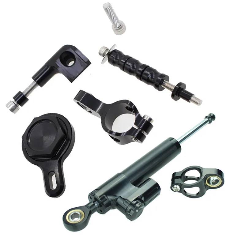 FVGOKMNA Kompatibel Mit Yamaha Für YZF Für R1 1998 1999 2000–2001 CNC-Motorrad-Lenkungsdämpfer, Stabilisator-Halterung, Montagesatz Lenkungsdämpfer Stabilisator(Ab2) von FVGOKMNA