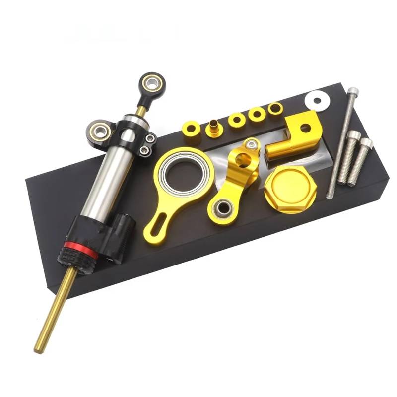 FVGOKMNA Kompatibel Mit Yamaha Für YZFR6 2006 2007 2008–2010 2011–2013 2014 2015 Für YZFR1 2009–2012 Stabilisierender Lenkungsdämpfer-Montagehalterungssatz Lenkungsdämpfer Stabilisator(Ab2) von FVGOKMNA
