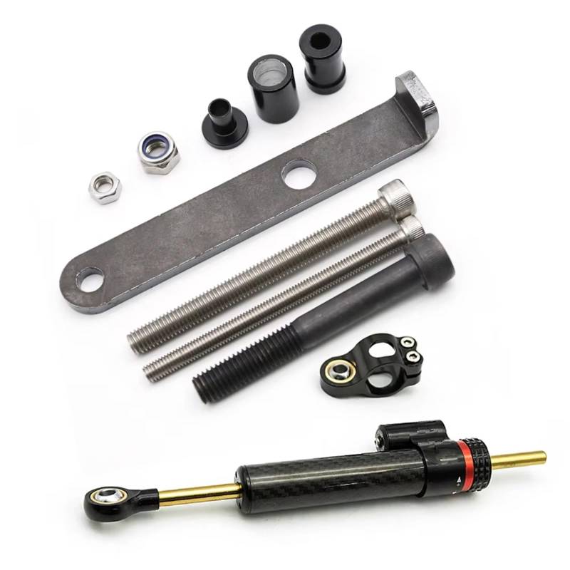FVGOKMNA Kompatibel Mit Zero Für 10X Für 11X CNC-Aluminium-Elektroroller-Zubehör Lenkungsstabilisierungs-Dämpferhalterungs-Montagesatz Lenkungsdämpfer Stabilisator(Ac1) von FVGOKMNA