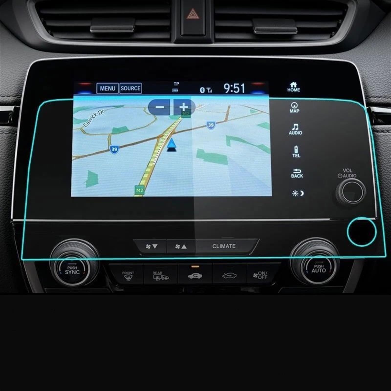 FVGOKMNA Kompatibel mit CRV für C-RV 2017 2018, Auto-Styling, Navigation, gehärtetes Glas, Displayschutzfolie, Stahl, rechts, Ruder GPS Transparent Schutzfolie FVGOKMNA Kompatibel mit CRV für C-RV 2017 2018, Auto-Styling, Navigation, gehärtetes Glas, Displayschutzfolie, Stahl, rechts, Ruder GPS Transparent Schutzfolie von FVGOKMNA