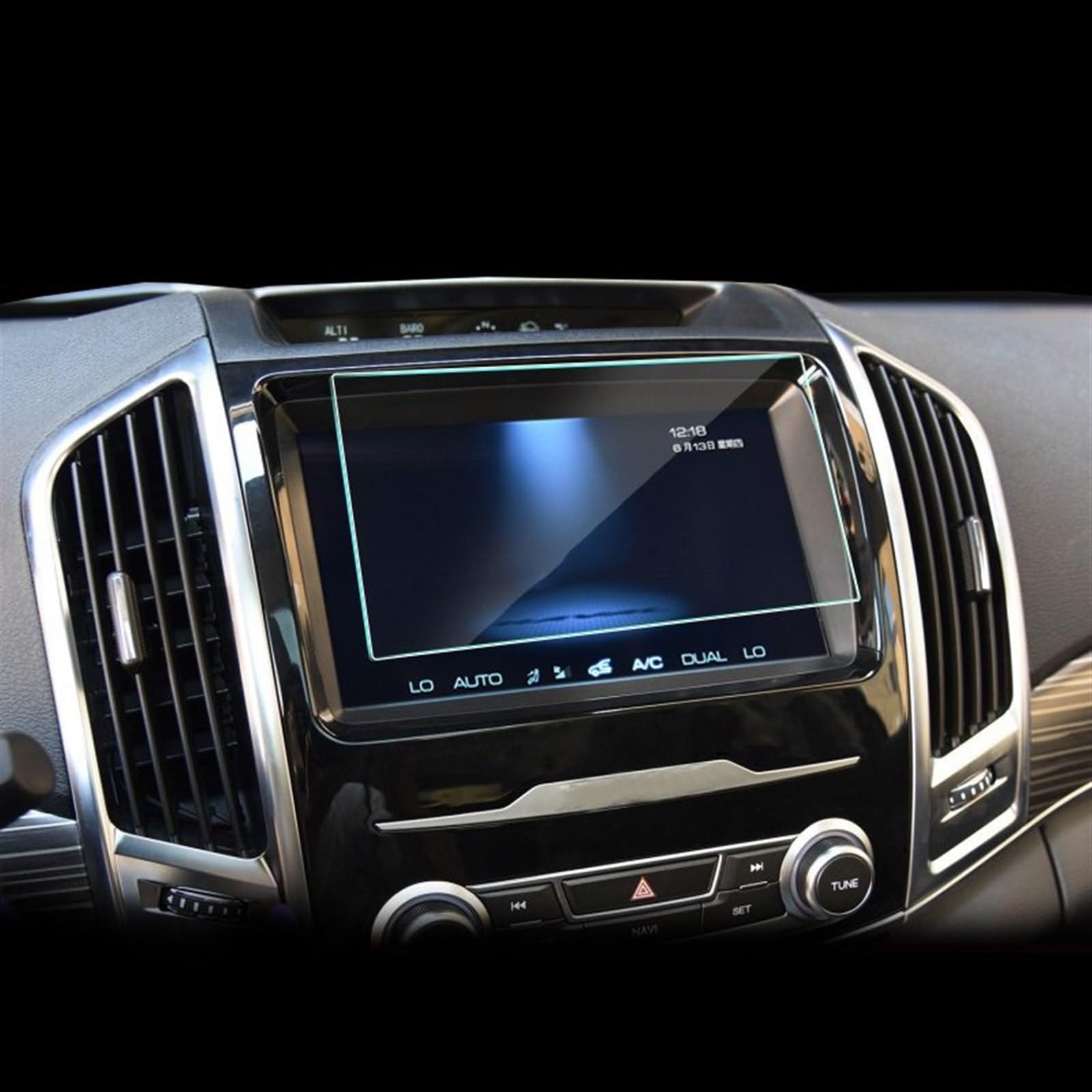 FVGOKMNA Kompatibel mit Haval für H9 2015 2016 2017 2018 2019 2020 2021 2022 2023 Auto GPS-Navigationsfolie LCD-Bildschirm gehärtetes Glas Schutzfolie GPS Transparent Schutzfolie(196X111mm 1PCS) von FVGOKMNA