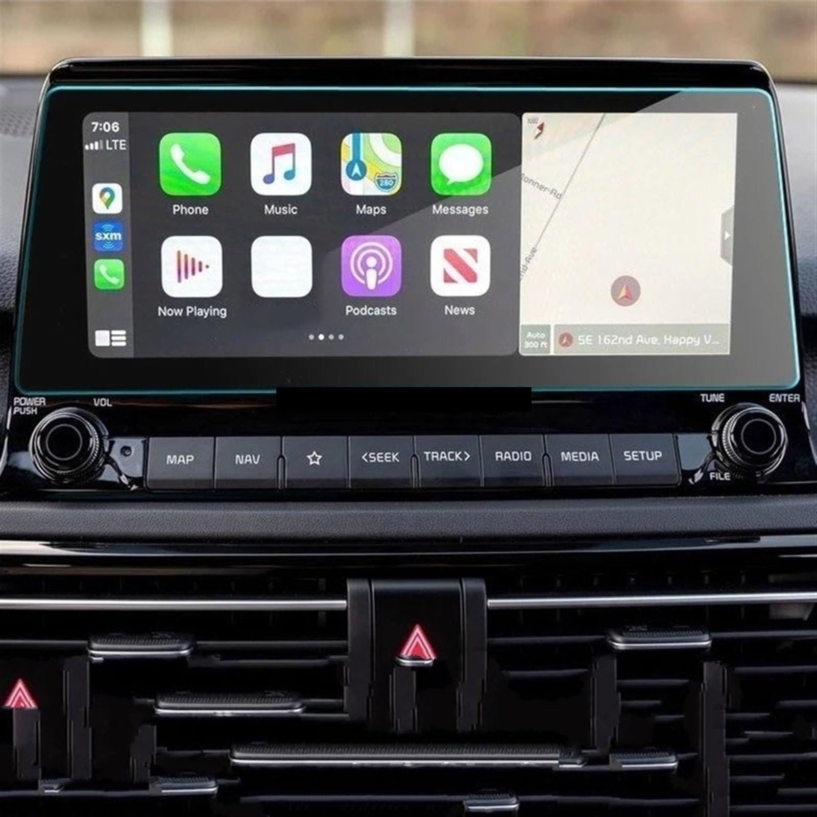 FVGOKMNA Kompatibel mit K&ia Für Seltos Für Celtos 10,25 Zoll 2020 2021 Auto Navigation Display Auto Innen Schutz Screen Protector Film GPS Transparent Schutzfolie(B PET) von FVGOKMNA