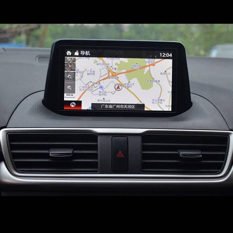 FVGOKMNA Kompatibel mit Mazda 3 für Axela 2017 2018, Auto-GPS-Navigationsbildschirm, gehärtetes Glas, Schutzfolie, Auto-Innenraum-Bildschirmabdeckung, Dekoration GPS Transparent Schutzfolie von FVGOKMNA