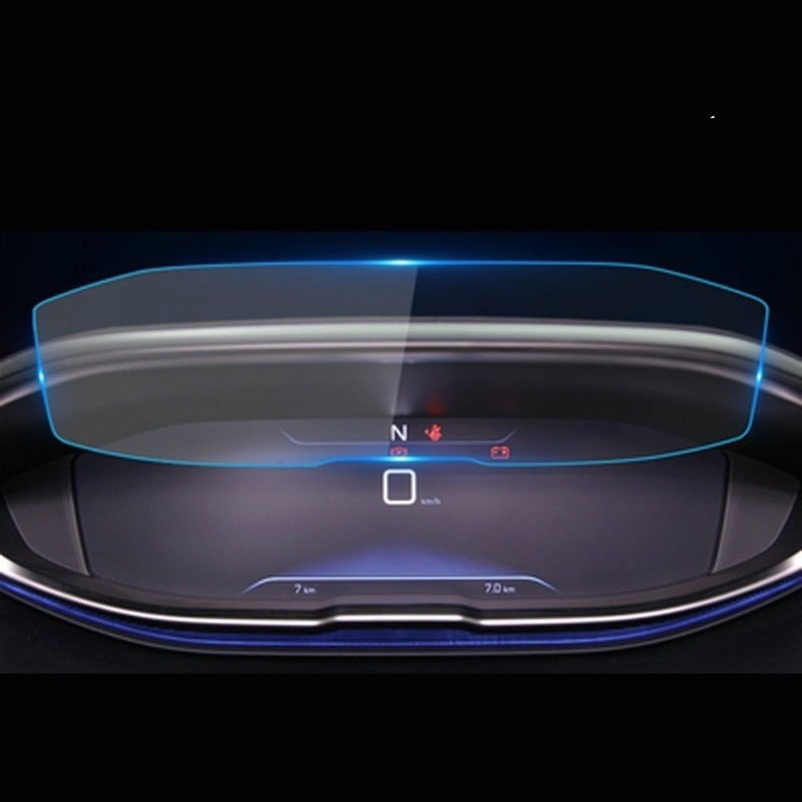 FVGOKMNA Kompatibel mit Peugeot 3008 5008 3008GT 4008 2017 2018 2019, Schutzfolie, Auto-GPS-Navigation, gehärteter Displayschutz, Anti-Fingerabdruck GPS Transparent Schutzfolie(2) von FVGOKMNA