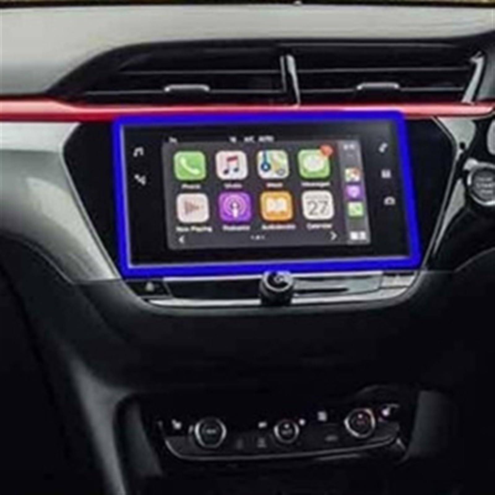 FVGOKMNA Kompatibel mit Vauxhall für Corsa für Corsa-e 2019 2020 10 Zoll Auto-Infotainment-Radio GPS-Navigationsbildschirm gehärtetes Glas Filmschutz GPS Transparent Schutzfolie(7 inch) von FVGOKMNA
