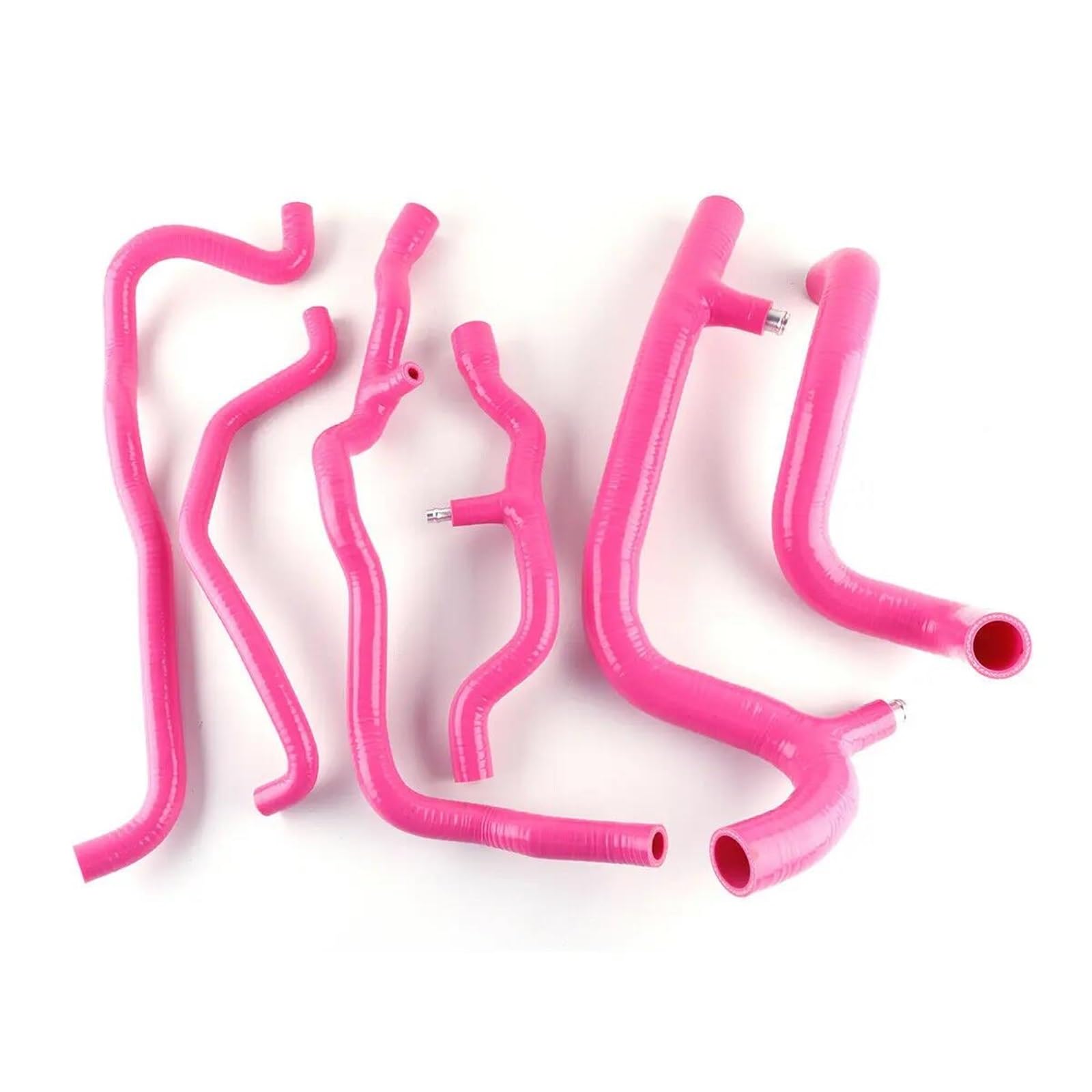 FVGOKMNA Kühlerschlauch Auto Kompatibel Mit Clio 3 III RS 197 200 2.0 16V Sport Silikonschlauch Rohr Schlauchsatz 8-teilig Kühler Kühlmittel Wasserschlauch Autozubehör(Pink) von FVGOKMNA