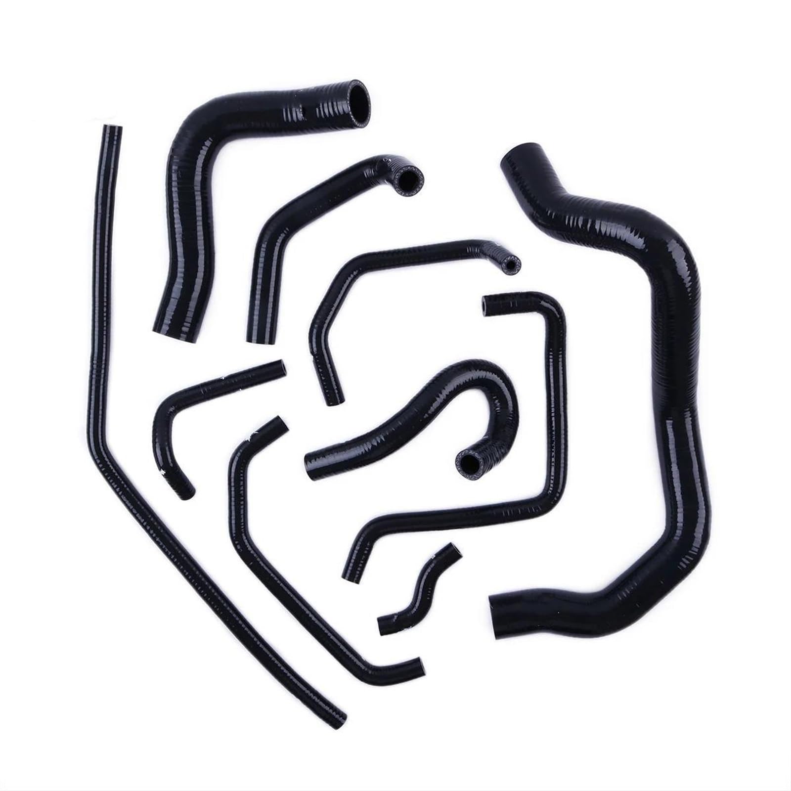 FVGOKMNA Kühlerschlauch Auto Kompatibel Mit Mazda Mx5 Für Miata NB MK2 1998-2002 2003 2004 2005 1.6 B6-ZE Motor Auto Silikon Kühler Kühlmittel Entlüftungsschlauch Kit Autoteile(Black) von FVGOKMNA