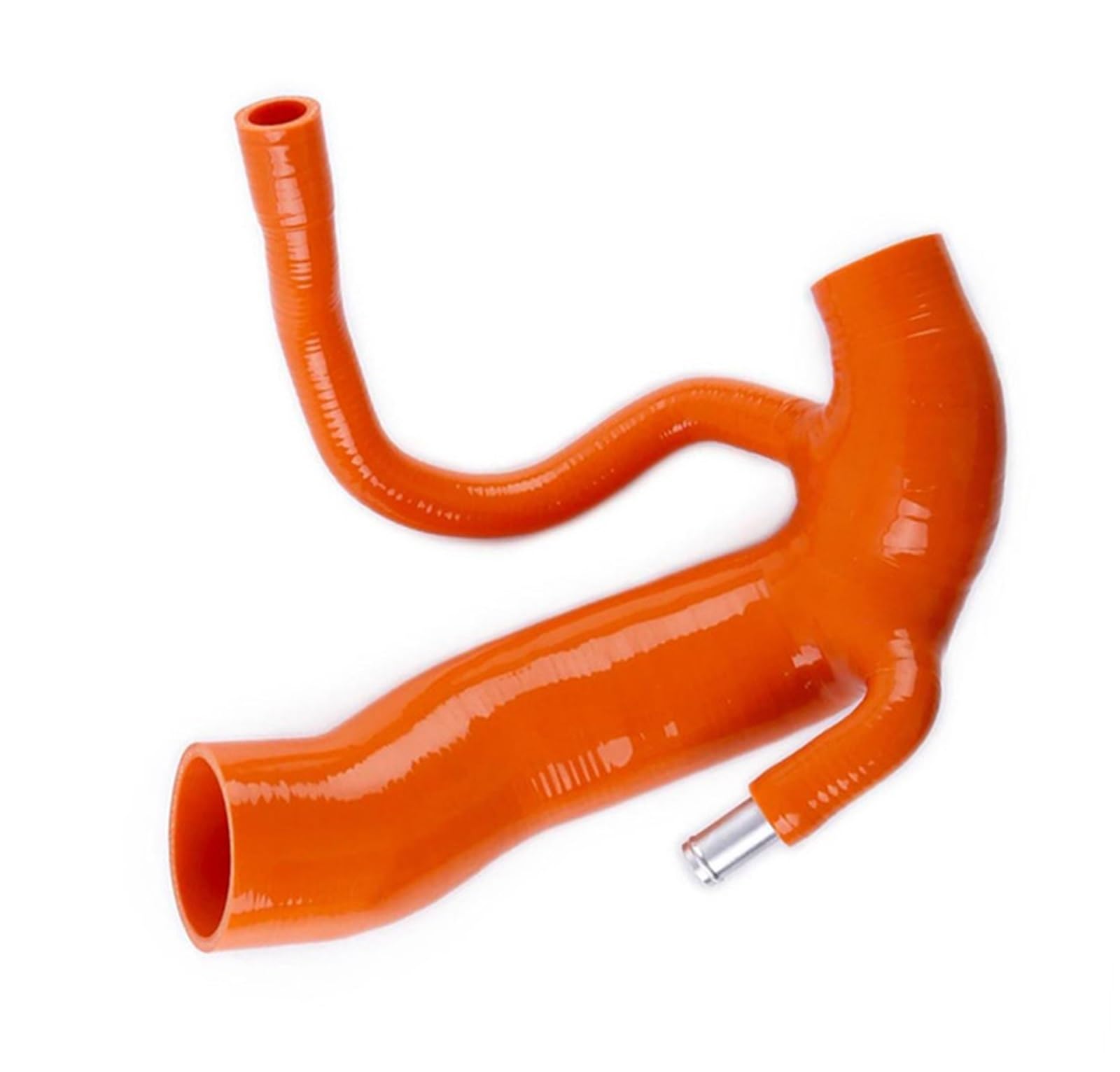 FVGOKMNA Kühlerschlauch Auto Kompatibel Mit Peugeot Für RCZ 2010 2011 2012 2013 2014 2015 207 308 408 3008 5008 508 1.6 16V Silikon-Lufteinlass-Einlass-Induktionsschlauch-Rohr-Set(Orange) von FVGOKMNA