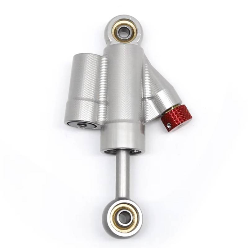 FVGOKMNA Universal Motorrad Lenkung Dämpfer Stabilisator Dämpfer Kit Anti-kollision Gerät Motorrad Zubehör Lenkungsdämpfer Stabilisator(Silver) von FVGOKMNA